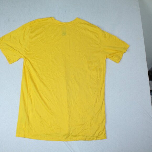 Nike Running Dri Fit Men Bright Yellow T-Shirt Short Sleeve Size XLT - Picture 3 of 7